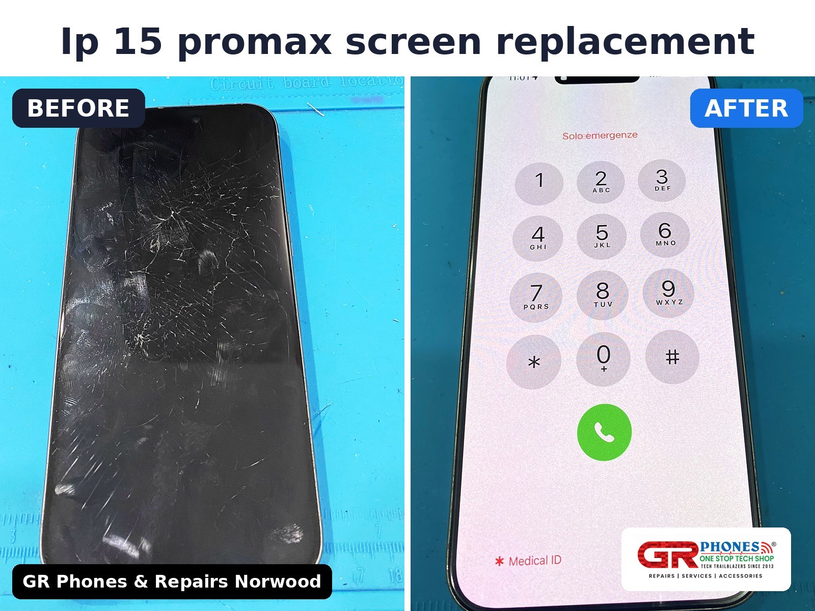 iphone back glass repair adelaide at GR Phones & Repairs Norwood.